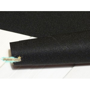 Бумажный переплетный материал (балакрон) "Nomad" с тиснением под холст (образец), цвет черный, 4 х 4 см